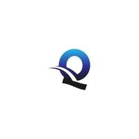 icona del modello di business di progettazione del logo della lettera q vettore