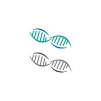 DNA, segno genetico icona logo disegno vettoriale