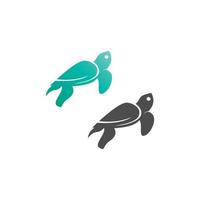 concetto di design dell'illustrazione del modello vettoriale dell'icona del logo della tartaruga