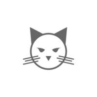 icona del gatto logo design illustrazione vettoriale