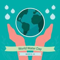 collezione di globo a goccia dell'evento della giornata mondiale dell'acqua