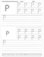 foglio di lavoro per la pratica della scrittura a mano dell'alfabeto. attività di alfabeto per bambini in età prescolare e scuola materna. attività in inglese per bambini vettore