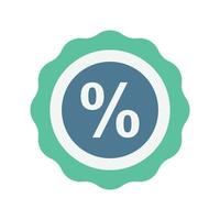 icona vettore adesivo percentuale che è adatto per lavori commerciali e modificalo o modificalo facilmente