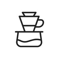 icona di caffè gocciolante per sito Web, simbolo di presentazione vettore