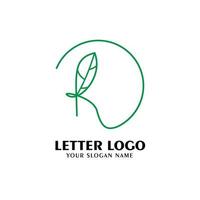 grafica vettoriale natura logo tipo lettera r