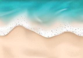 concetto realistico di schiuma colorata dell'onda del mare vettore