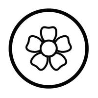 icona del fiore di sakura vettore
