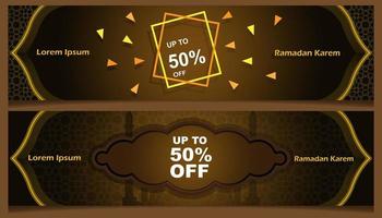 illustrazione vettoriale banner ramadan, buono per sfondo di vendita ramadan, sfondo del contenuto ramadan ecc