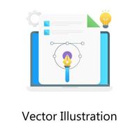 disegno vettoriale gradiente di illustrazione vettoriale, concetto creativo di curvatura web