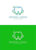 modello di progettazione del logo della clinica dentale vettore