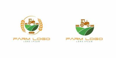 design del logo dell'azienda agricola vettore