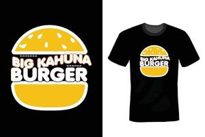 t-shirt hamburger design, tipografia, vintage vettore