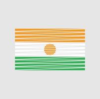 pennello bandiera niger. bandiera nazionale vettore