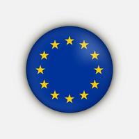 paese unione europea. bandiera dell'unione europea. illustrazione vettoriale. vettore