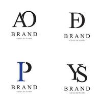 lettera vettoriale logo design simbolo icona emblema