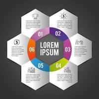 piano aziendale infografica con lorem ipsum vettore