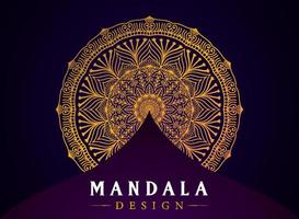 design mandala di sfondo di lusso per libri da colorare. vettore