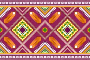 disegno geometrico senza cuciture etnico asiatico orientale e tradizione per texture e sfondo. decorazione con motivi in seta e tessuto per moquette, abbigliamento, confezioni e carta da parati vettore