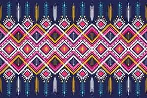 disegno geometrico senza cuciture etnico asiatico orientale e tradizione per texture e sfondo. decorazione con motivi in seta e tessuto per moquette, abbigliamento, confezioni e carta da parati vettore