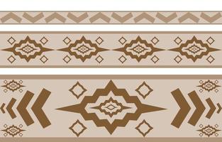 marrone retrò astratto disegno geometrico etnico americano per sfondo o carta da parati. illustrazione vettoriale del modello di tessuto floreale