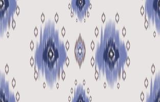 blu scuro e bianco ikat modello senza cuciture geometrico etnico orientale ricamo tradizionale style.design per sfondo, moquette, stuoia, carta da parati, abbigliamento, avvolgimento, batik, tessuto, illustrazione vettoriale. vettore