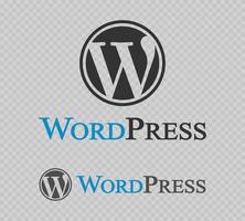 collezione editoriale dell'icona del logo wordpress vettore