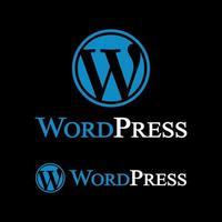 collezione editoriale dell'icona del logo wordpress vettore