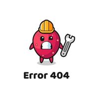errore 404 con la simpatica mascotte del fico d'India