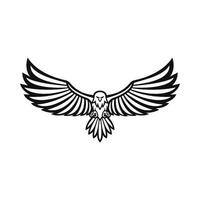 disegno vettoriale dell'aquila per l'icona del logo
