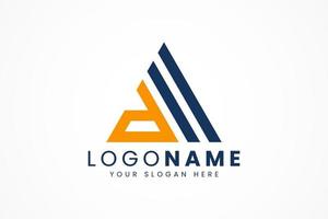 logo triangolo astratto vettore