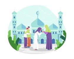 concetto di illustrazione del ramadan vettore