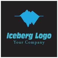 iceberg logo modello vettore simbolo natura