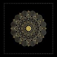 Elegante Mandala Background Design Template vettore