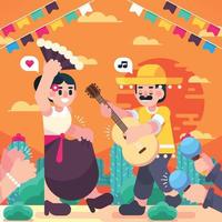 celebrare il festival messicano cinco de mayo vettore
