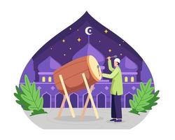 concetto di illustrazione del ramadan vettore