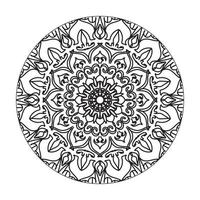 collezioni motivo circolare a forma di mandala per henné, mehndi, tatuaggi, decorazioni. decorazione decorativa in stile etnico orientale. pagina del libro da colorare. vettore