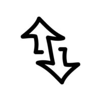 freccia icona vettore semplice