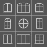 illustrazioni vettoriali sulle finestre del tema