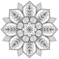 modello astratto della mandala di vettore. arte sul muro. libro da colorare modello in pizzo il tatuaggio. design per una camicia di vernice per carta da parati e un design adesivo per piastrelle, ornamento decorativo a cerchio in stile etnico orientale vettore