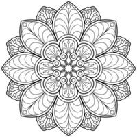 modello astratto della mandala di vettore. arte sul muro. libro da colorare modello in pizzo il tatuaggio. design per una camicia di vernice per carta da parati e un design adesivo per piastrelle, ornamento decorativo a cerchio in stile etnico orientale vettore