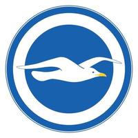 uccello dei gabbiani, illustrazione del logo animale. vettore