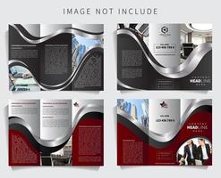 SET DI BROCHURE TRIFOLD vettore