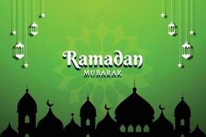 post sui social media del Ramadan vettore