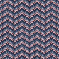 piccola spina di pesce in maglia in chevron zig zag motivo senza cuciture sullo sfondo. design etnico moderno di colore blu-rosa. utilizzare per tessuti, tessuti, elementi di decorazione d'interni, tappezzeria. vettore