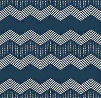 etnico tribale semplice geometrico linea a zig zag bordo forma motivo senza cuciture colore blu sfondo. utilizzare per tessuti, tessuti, elementi di decorazione d'interni, tappezzeria, avvolgimento. vettore