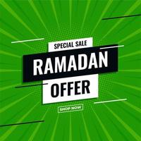 design di promozione del modello di banner sconto vendita ramadan per le imprese. banner di vendita ramadan, sconto poster vettore