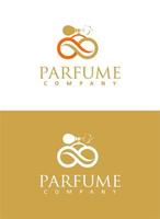design del logo aziendale di profumo vettore