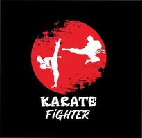 vettore del logo del calcio di karate