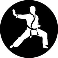 semplice vettore di logo di karate