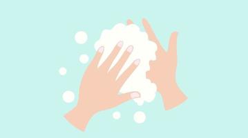 lavaggio disinfettante per le mani per proteggere l'illustrazione del vettore dell'epidemia di virus della malattia